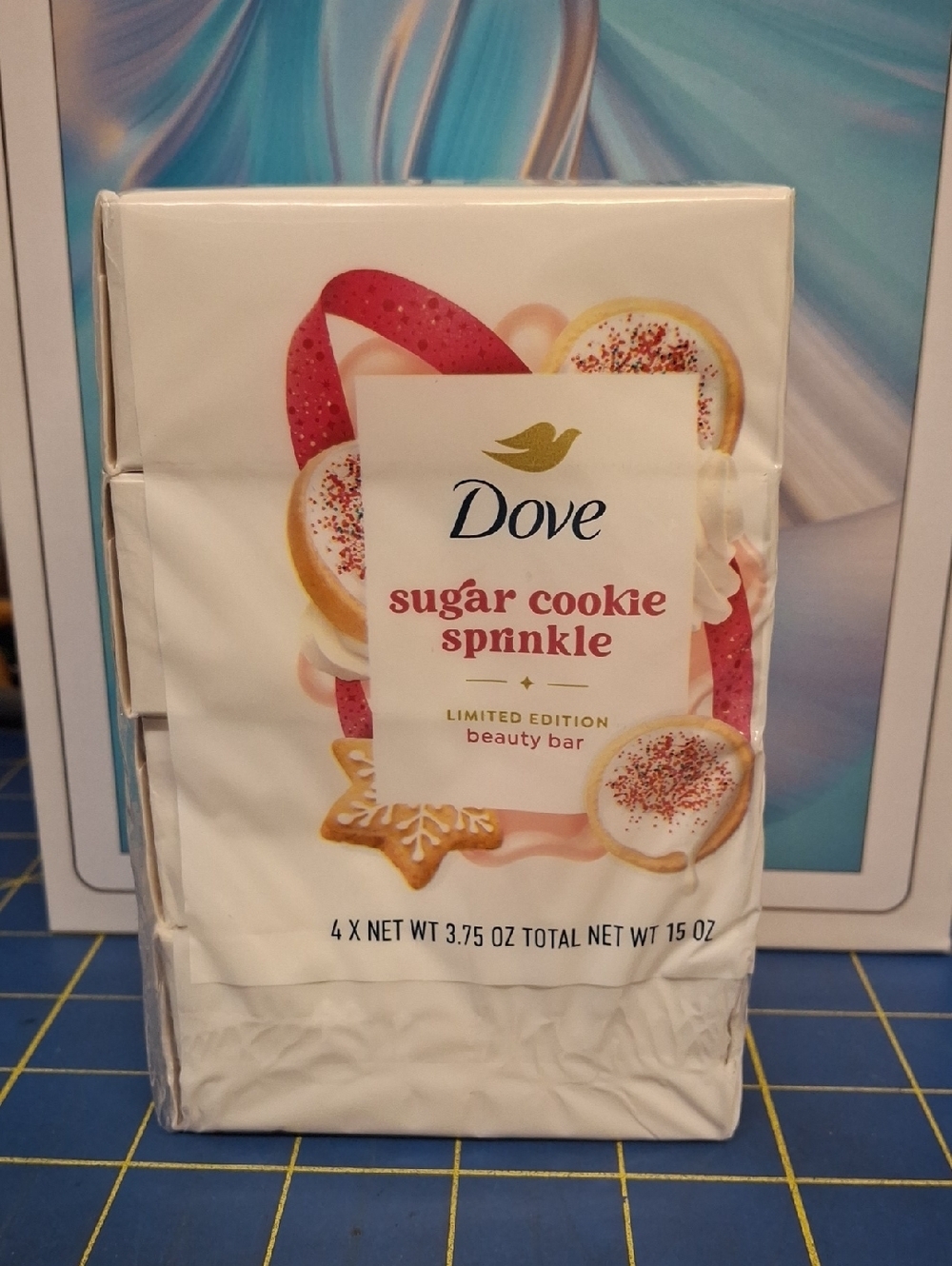 Dove Sugar Cookie Sprinkle Limited Edition Beauty Bar 4 Bars New Sealed